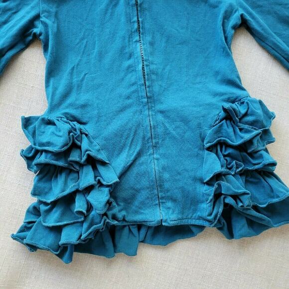 Adorable Essentials | Ruffle Hooded Jacket | 2T - Picture 2 of 6